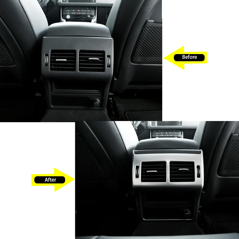 1 Pcs ABS Rear Seat Air Conditioning Outlet Frame Cover Trim For Jaguar XE X760 XF X260 Car Accessories