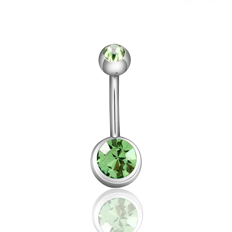 Titanium Belly Button Rings For Women Sexy Body Piercing Jewelry CZ Opal Navel Piercing Ring image 4