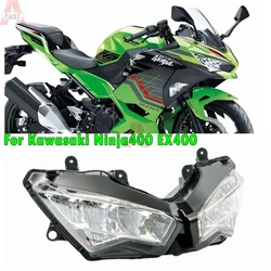 Motorcycle Headlight For Kawasaki Ninja 400 EX 400 Ninja400 EX400 Front Headlight Lamp Assembly Lens HeadlLamp LED spotlights