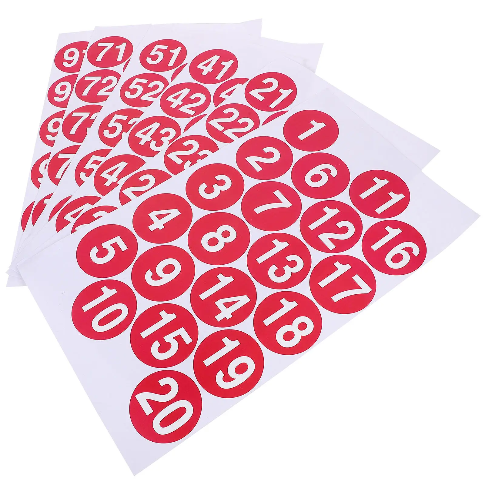

Набор круглых нумерованных наклеек из водонепроницаемого ПВХ, самоклеящиеся этикетки для организации дома, класса, офиса, маркировки размеров одежды