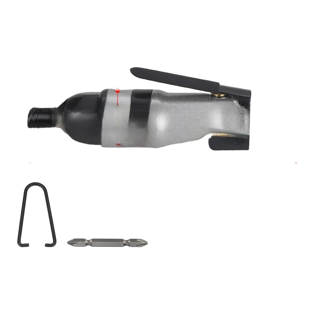 9000RPM Tool Air Screwdriver Tool Metal Construction 6.35mm Size Fastening Tool Industrial Grade Efficient Operation