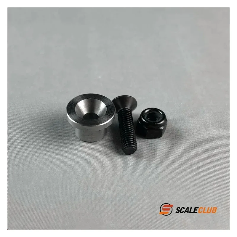 Scaleclub RC 1/14 Tractor Truck Metal Fifth Wheel Tow Pin Heavy Hauling Grinding Disc Base For Tamiya 1 14 LESU RC Truck Parts