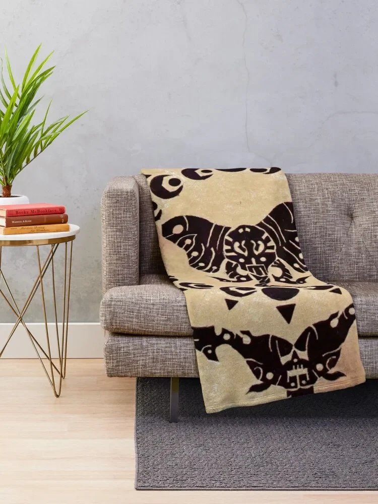 Elephant Compass Throw Blanket Moving Plush wednesday Blankets