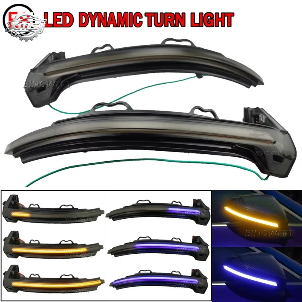 

Luz LED de intermitente dinámica para Audi A4 S4 RS4 B9 A5 S5 RS5, indicador de espejo retrovisor de ala lateral, lámpara interm