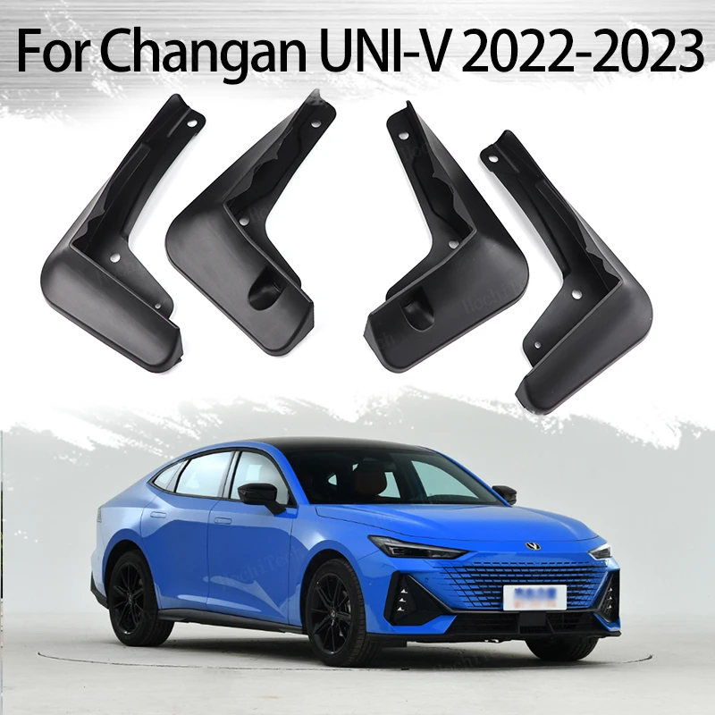 Mud Flaps Auto Front Rear 4pcs Mudguards Special Fender Mudflaps Car Accessories For Changan Uni-V Sedan UNIV 2022 2023 Mudflaps