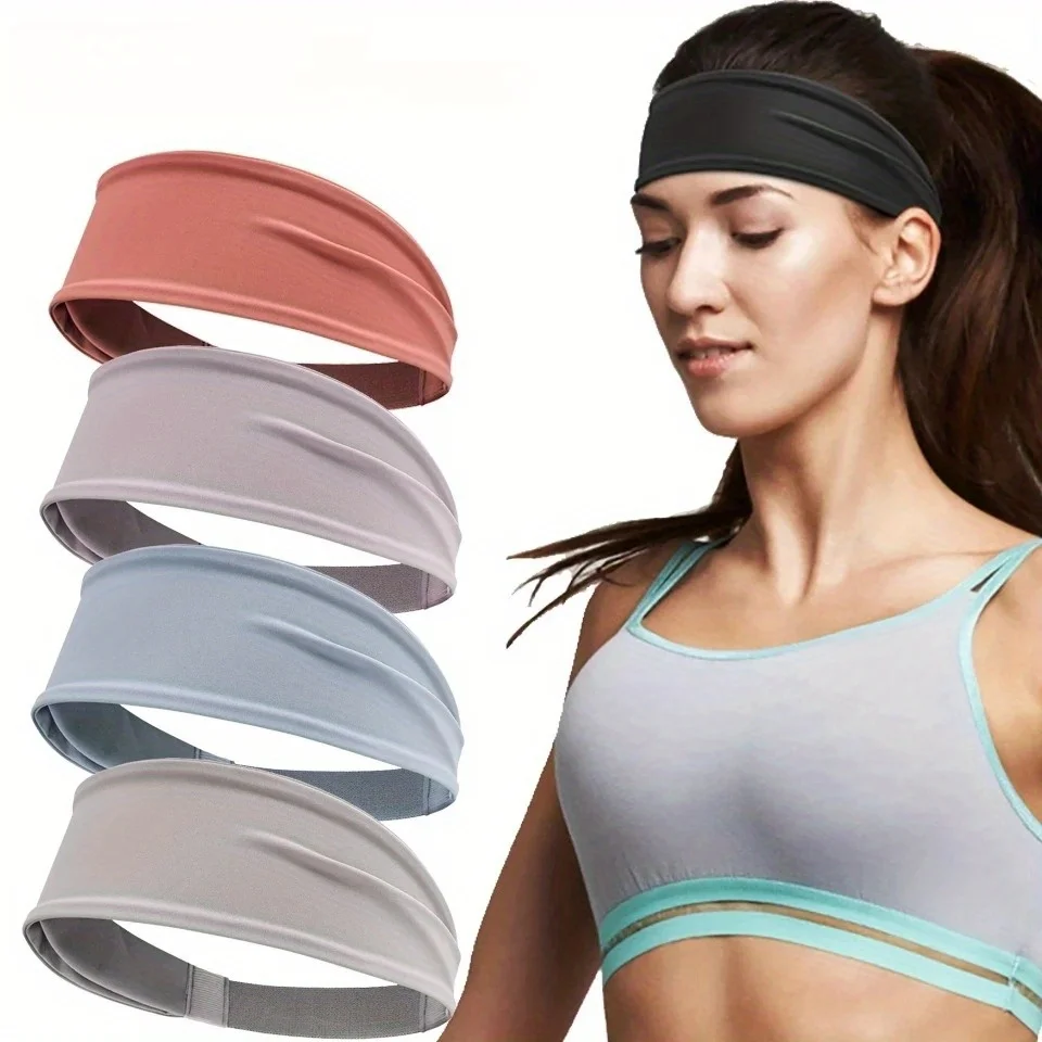 

Sport Headbands for Men Women Non-Slip Moisture Wicking Workout Sweatband Fitness Running Cycling Football Yoga Hairband