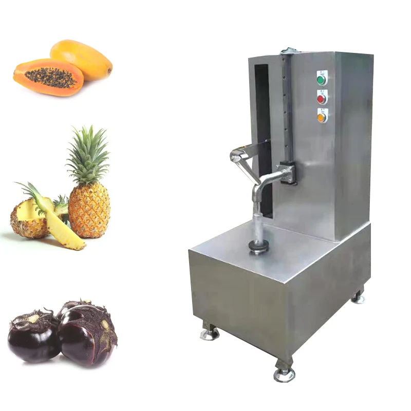 Commercial Automatic Pineapple Peeling Machine Melon Fruit Peeling Equipment Stainless Steel Papaya Pumpkin Skiving Machine
