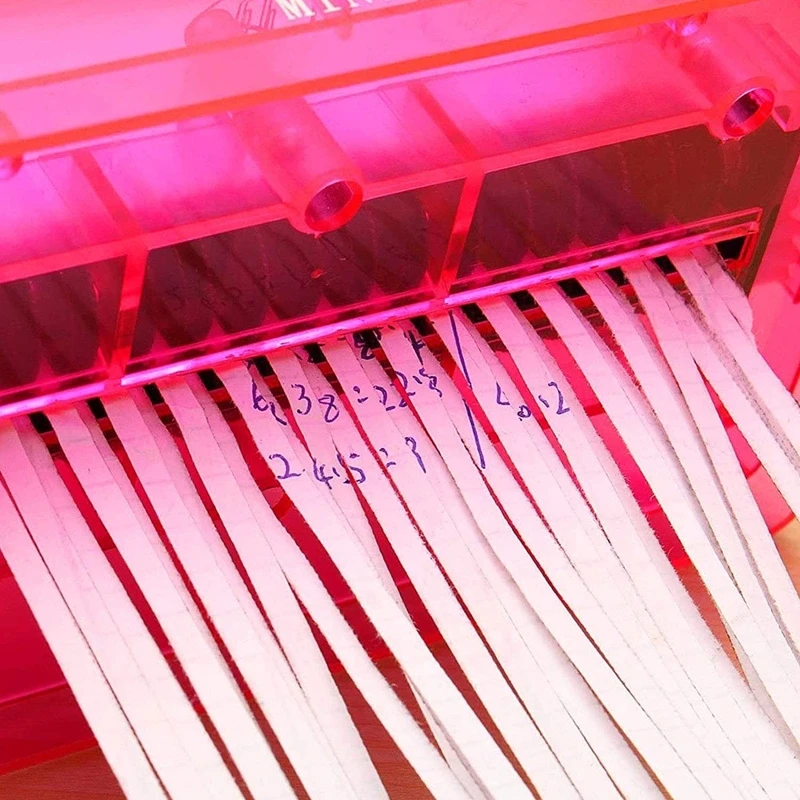 Ручной измельчитель бумаги формата А6 для банкнот, квитанций, карт, писем, документов, билетов, легкий резак для полосок, ручная