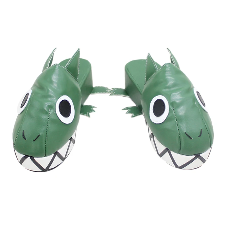Anime Bienvenue à l'école des démons! Chaussures de Cosplay Iruma-kun Valac Clara, pantoufles vert foncé pour femmes et filles