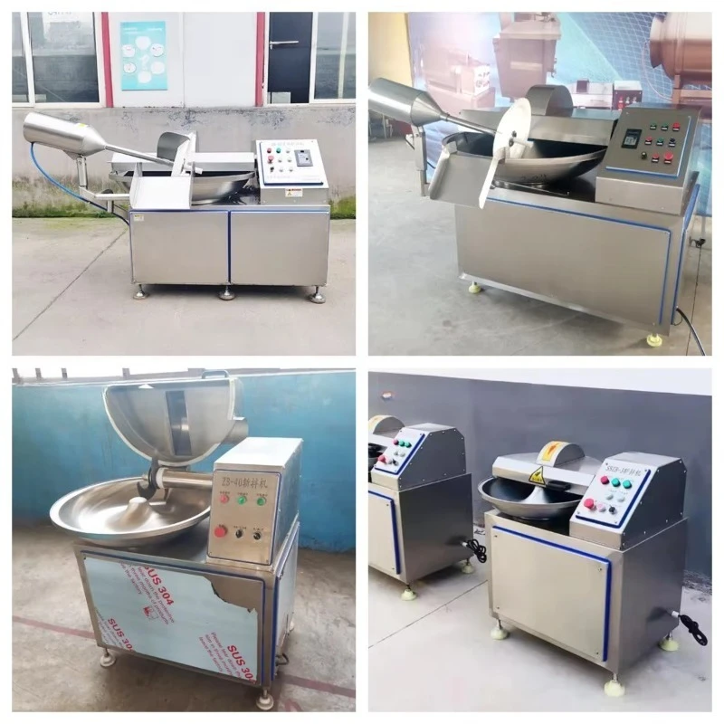 Commercial Automatic Three Phase Stainless Steel Bowl Cutter 20L 40L 80L 125L Meat Vegetable Bowl Chopper Machine