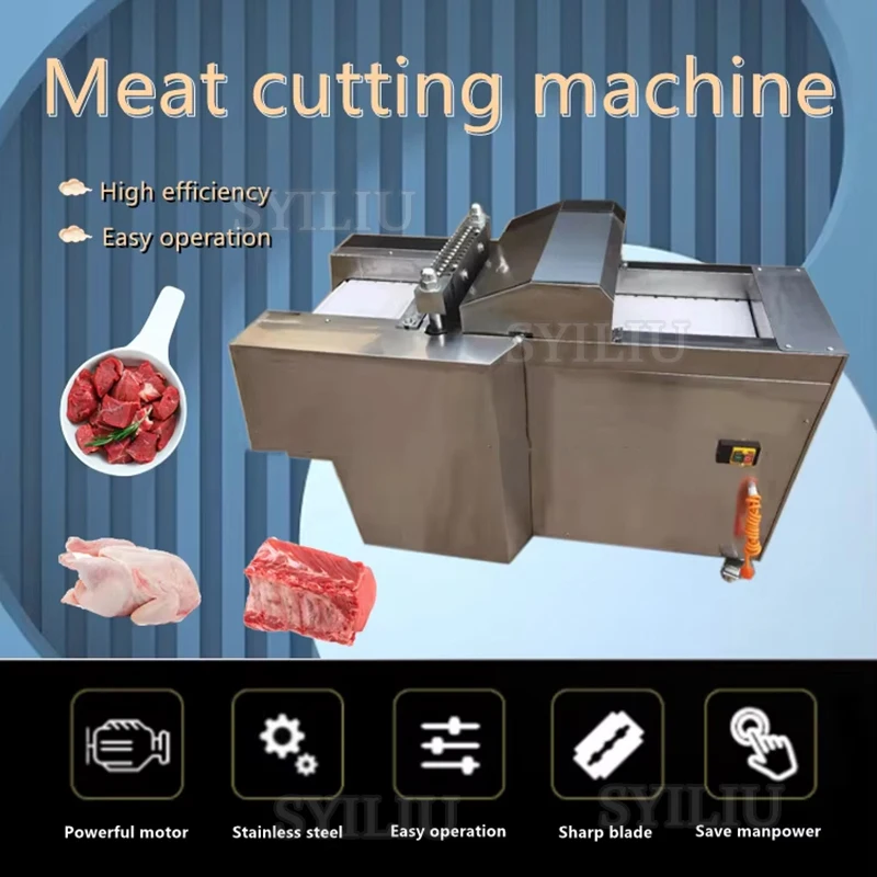 Best-selling Stainless Steel New Upgraded Automatic Meat Cutting Machine Cutting Machine Frozen Meat Cutting Machine