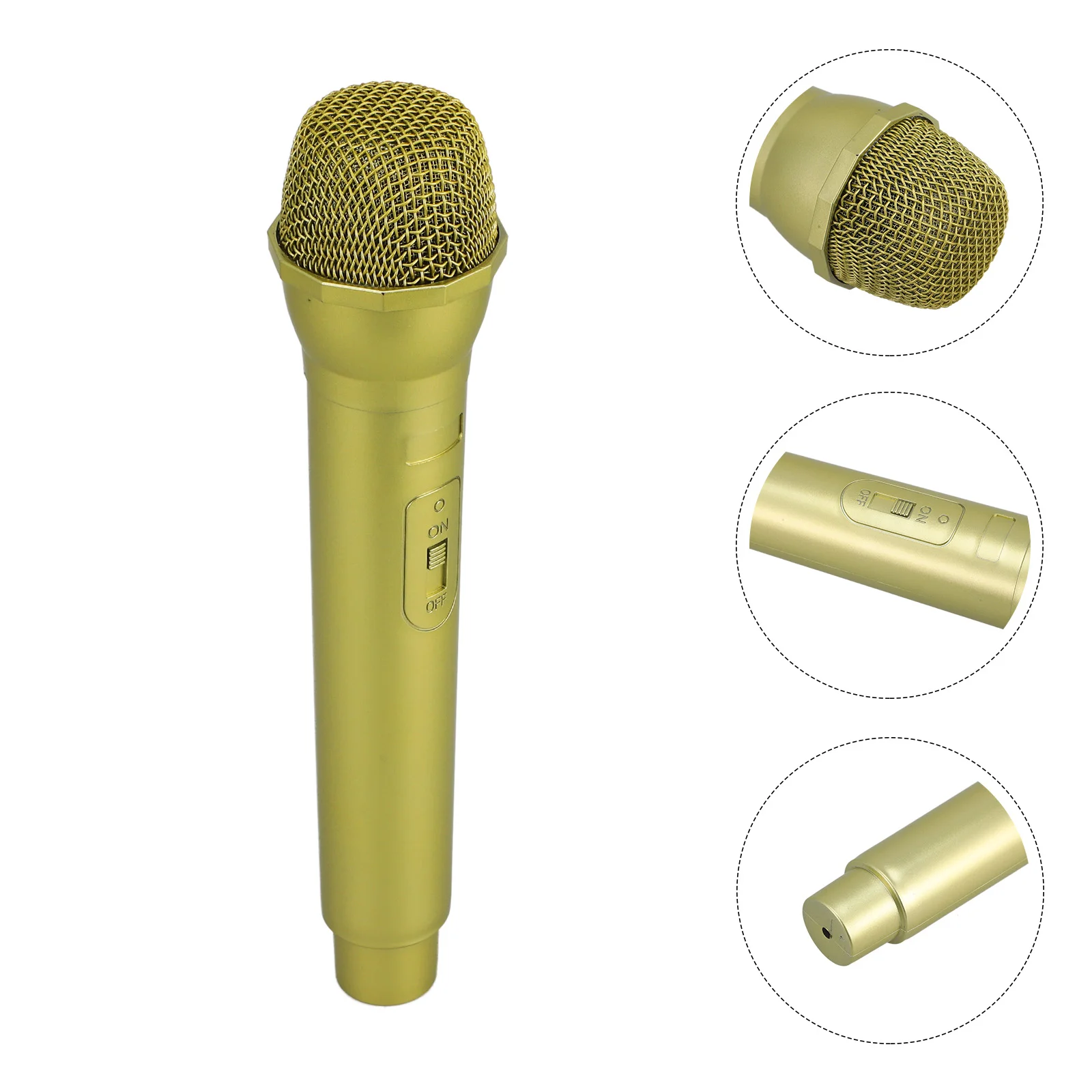 Musical Instrument Simulation Microphone Toddler Toys for Girls Prop Costume Abs Plastic