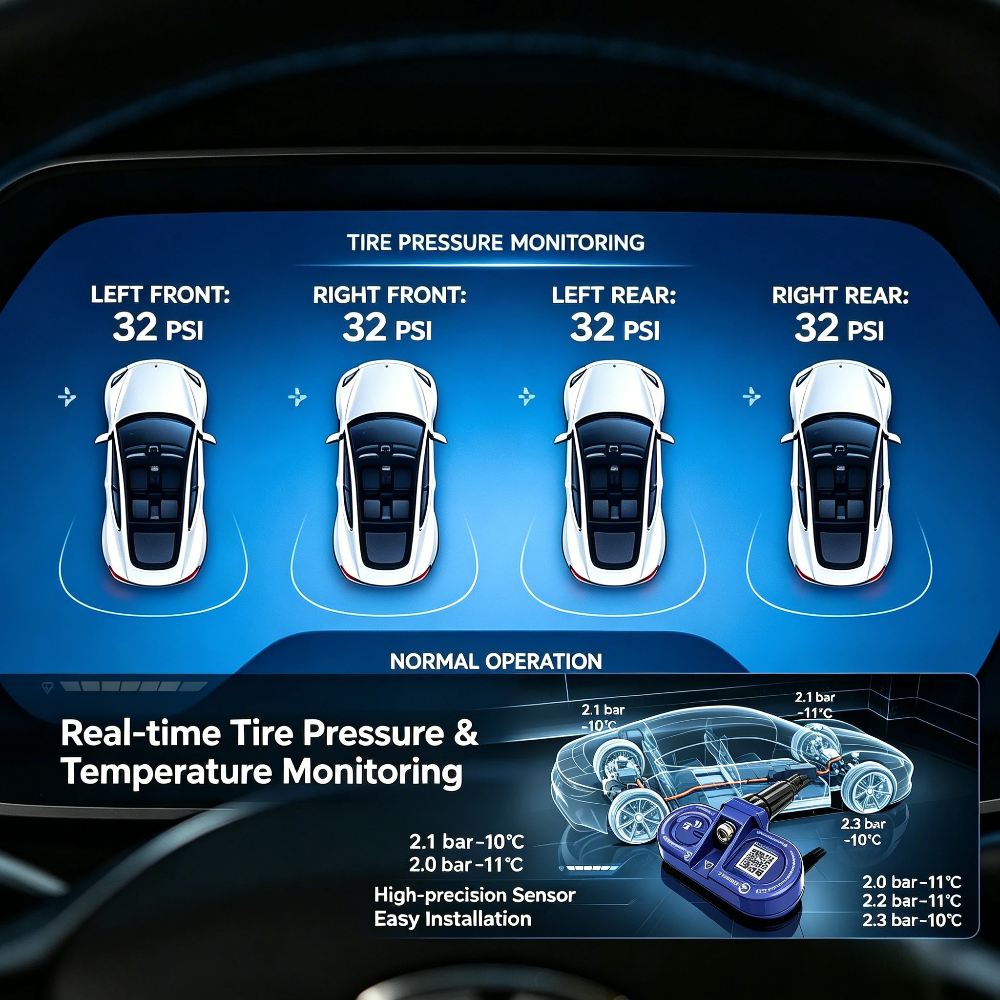 For Tesla Model 3 Y S X 2020-2024 Tire Pressure Monitor Sensors BLE Bluetooth TPMS Sensor Replaces 1490701-01-B 1490701-01-C
