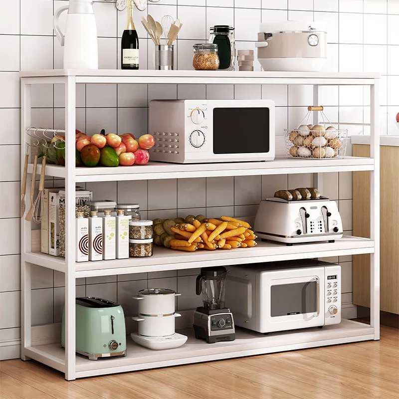 Floor-to-ceiling multi-layer microwave oven pot storage rack Household multi-functional multi-layer oven storage rack