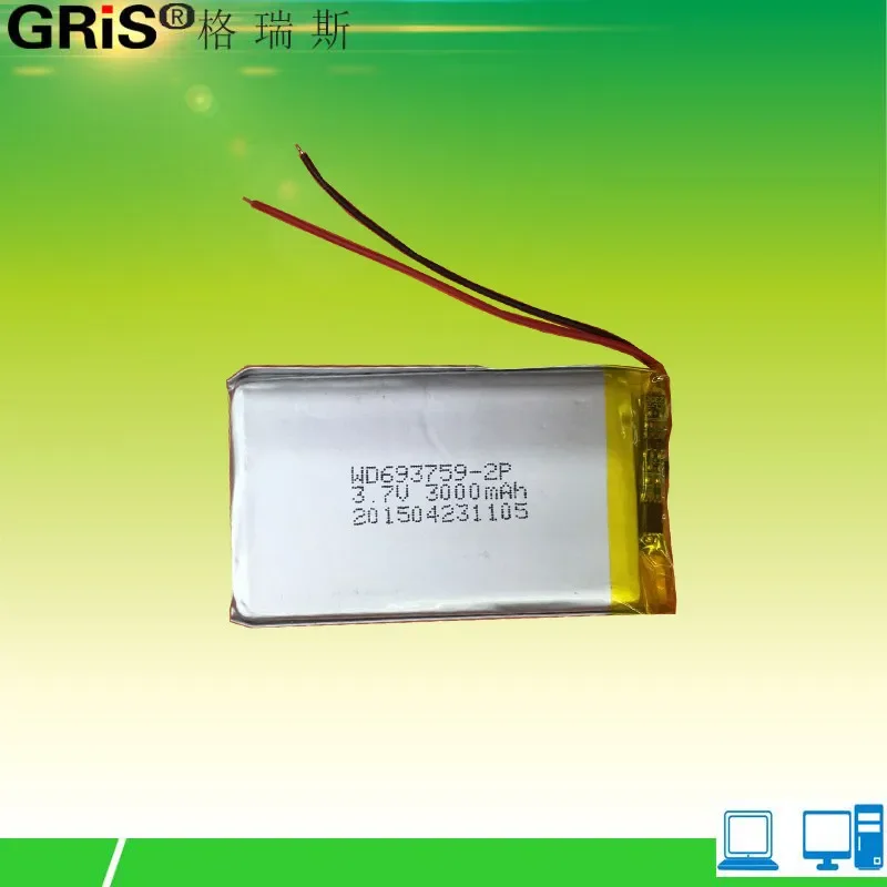 Special promotions, 693759 brands, 703759 rechargeable 3.7V polymer lithium batteries, PSP e-book, GPS batteries Rechargeable Li