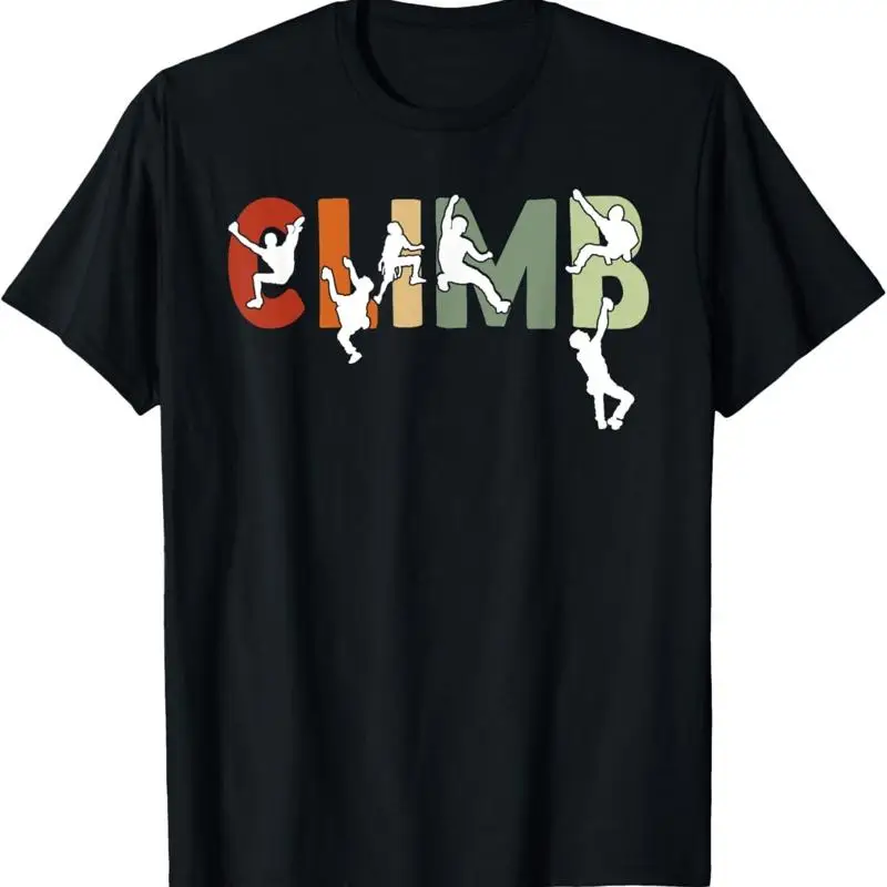 Vintage Climbing Bouldering Rock Climber T Shirt