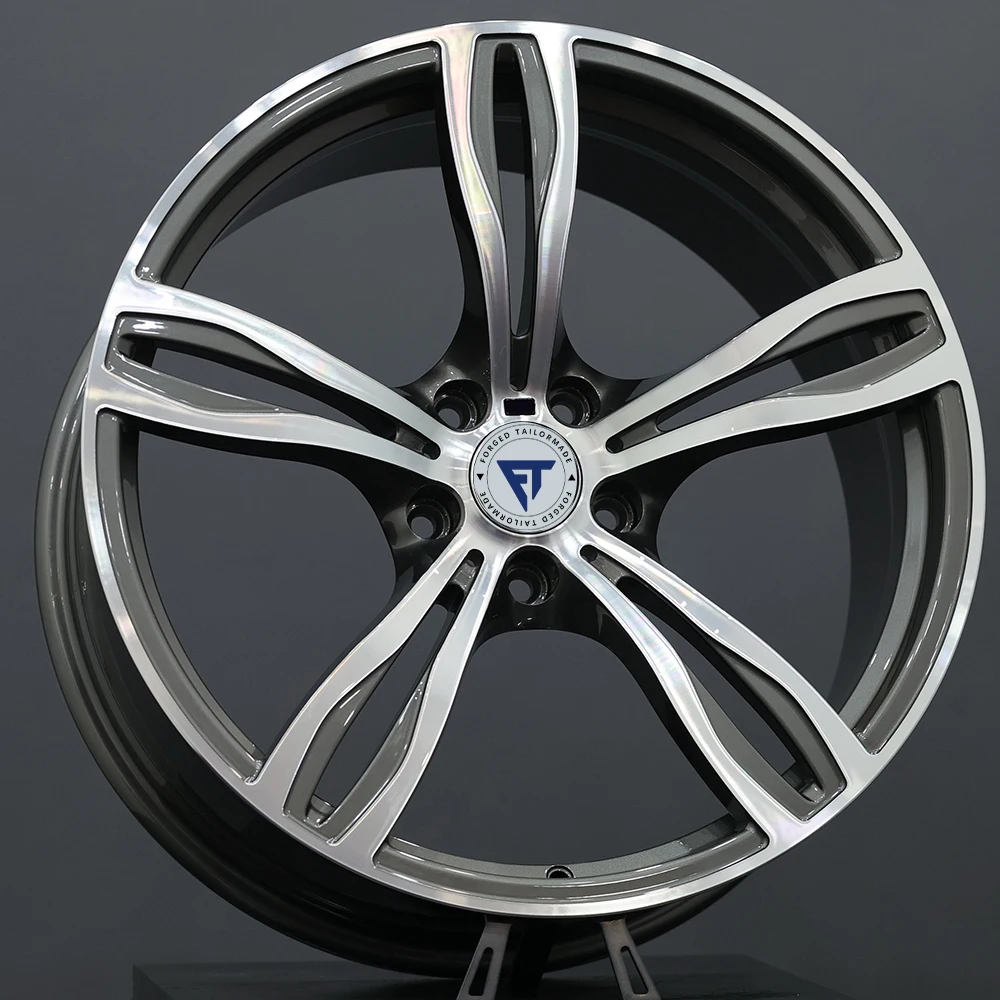 

In-Stock Gunmetal Machined Face Wheels 16-20 Inch 5x120 Five-Spoke Gloss Black Rims for BMW M Sport F30 G20 F10 G30 G15 G16