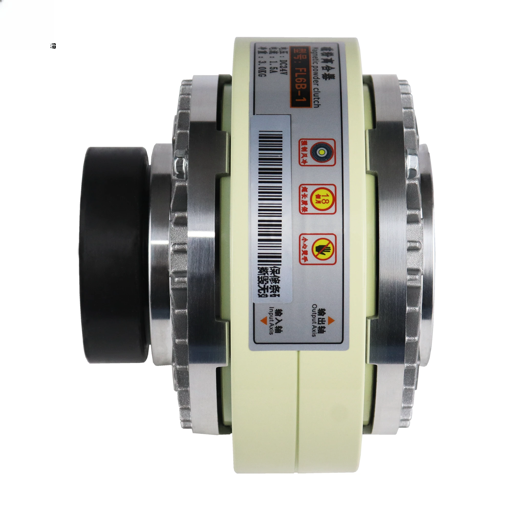 15N.m Magnetic Powder Clutch Hollow Axis Type for Plastic Machinery Printing Machine Rewinding Magnetic Clutch