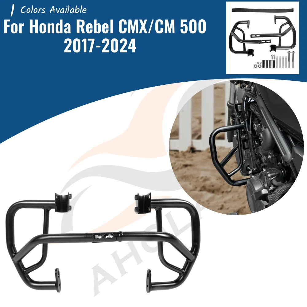 

CMX500 CM500 Engine Guard Bumper For Honda Rebel CMX 500 2017-2024 Motorcycle Highway Crash Bar Frame Protection Accessories