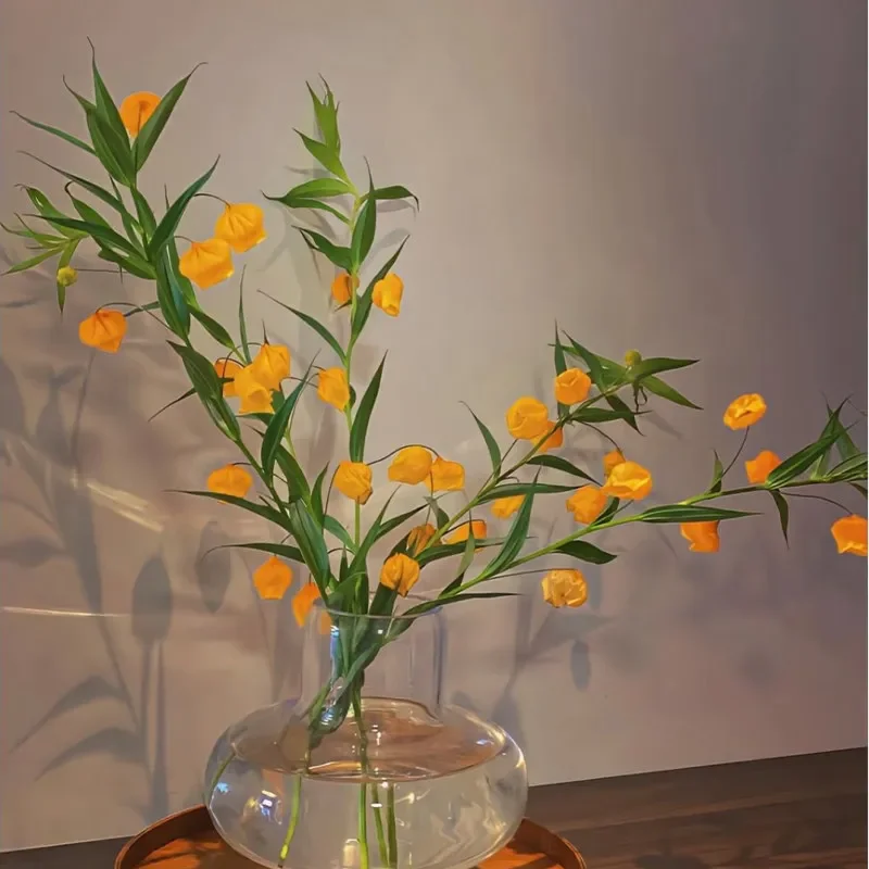 Rare variety palace lantern lily flower indoor water bottle flower arrangement