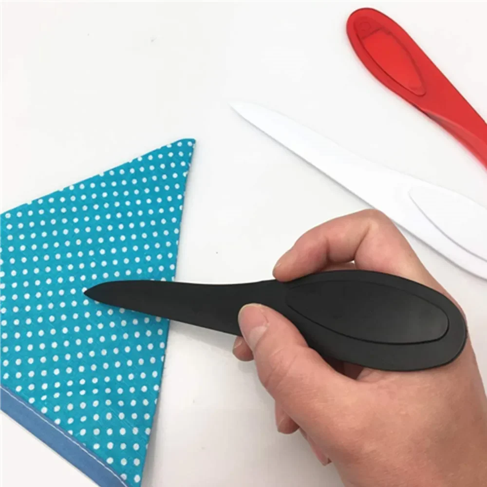 1 pc Plastic Folder Creaser Scoring DIY Bookbinding Leather Crafts Card Making Folding Paper Tools Letter Opener