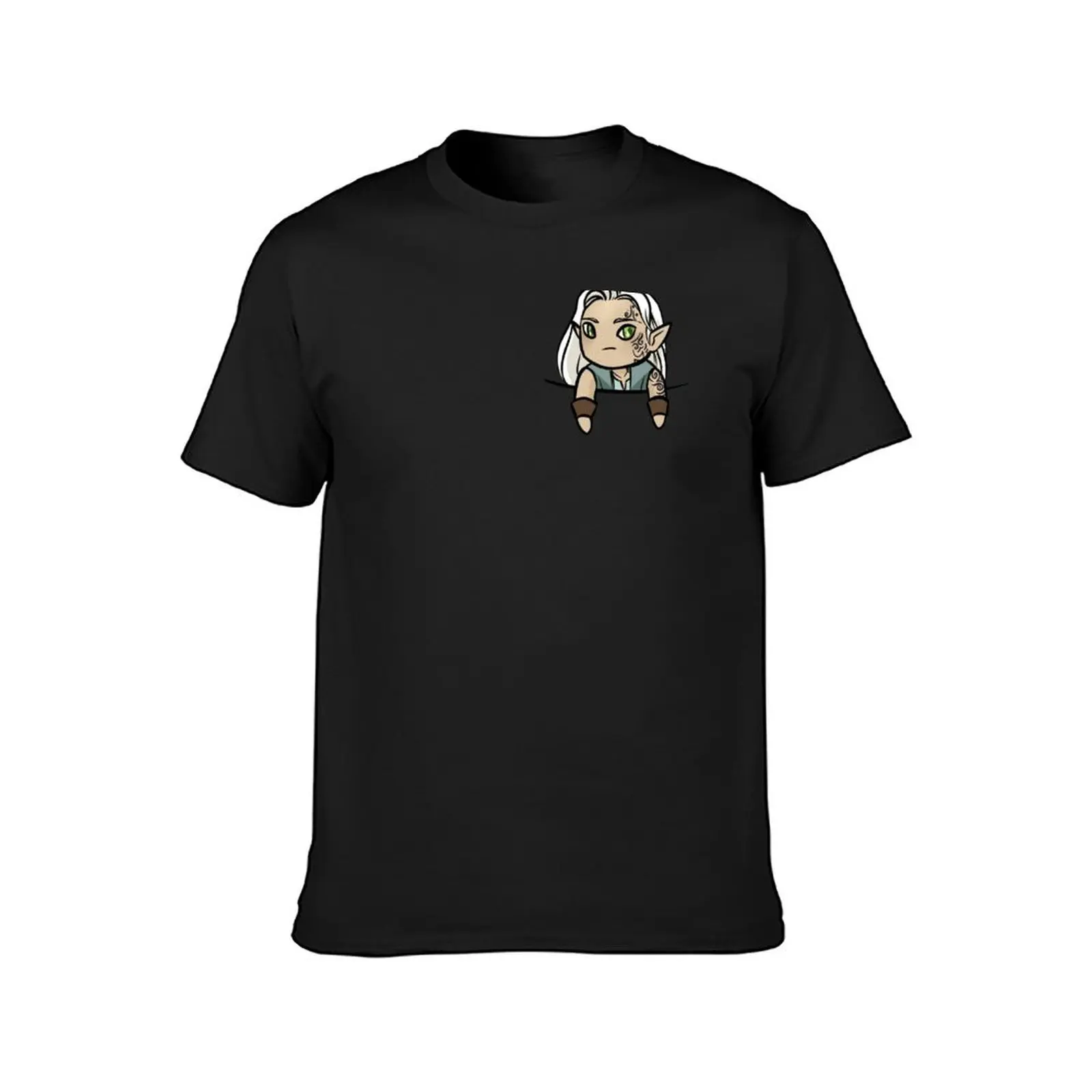 Chibi Rowan Pocket T-Shirt plus size tops graphics mens t shirts pack