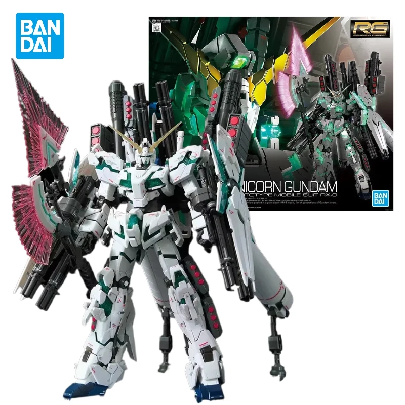 Originele Bandai RG 1/144 FULL ARMOUR UNCORN Gundam Anime Model PVC Speelgoed Anime Action Figure Collectible Ornamenten Geschenken Op Voorraad