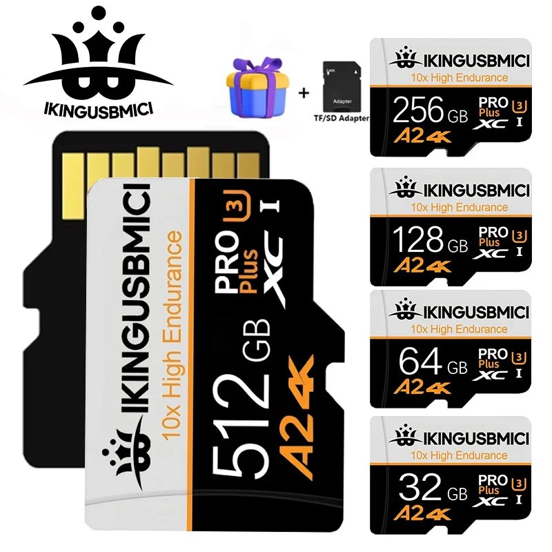 Original Memory Card 128GB Smart SD Card 64M Class 10 SmartSD 8M 16M 32M TF Card HC/XC for Smartphone Tablet PC