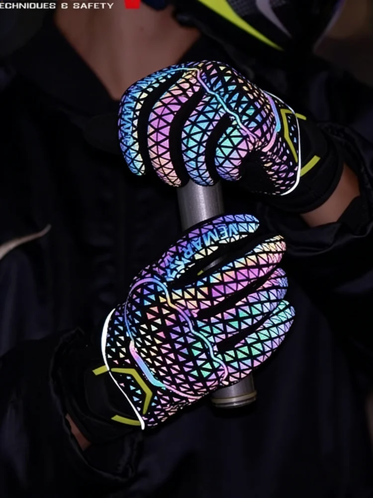 VEMAR Touchscreen Motocross Motorcycle Gloves Colorful Motorcyclist Mtb Dirt Bike Riding Glove Woman Man Cycling Items Mittens