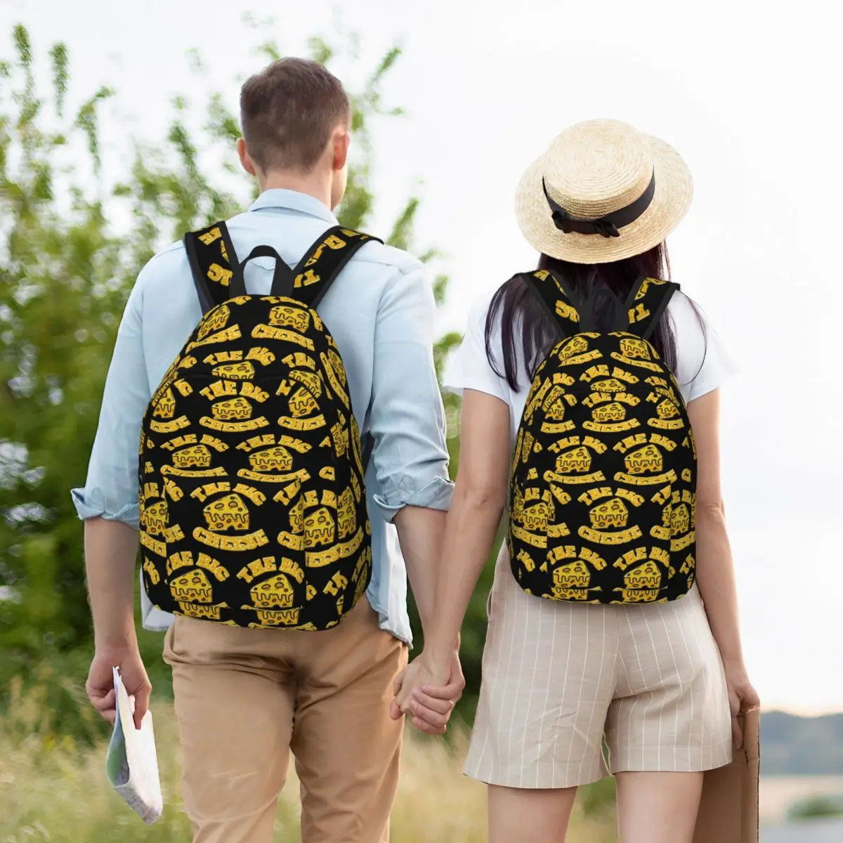 The Big Cheese - Funny Cheese Lover Design Backpack Hot Sale Daypack Boys Girls BookBag School Bag Shoulder Bags for Men Women