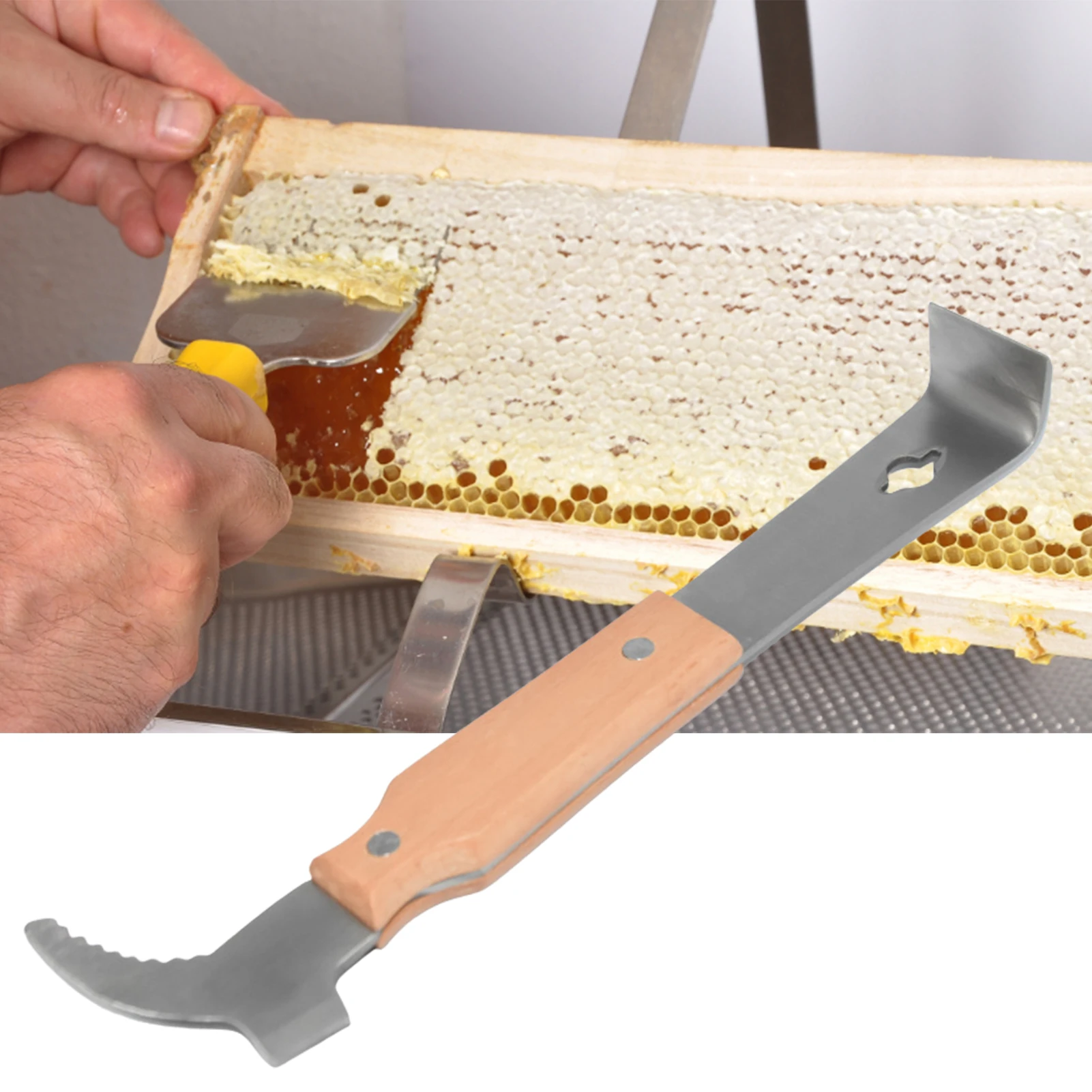 Bee Hive Tool Bee Scraper For Beekeeper Honey Taking Out J-hook Scraper Beekeeping Tools For Apiculture Beekeeper Uncapping