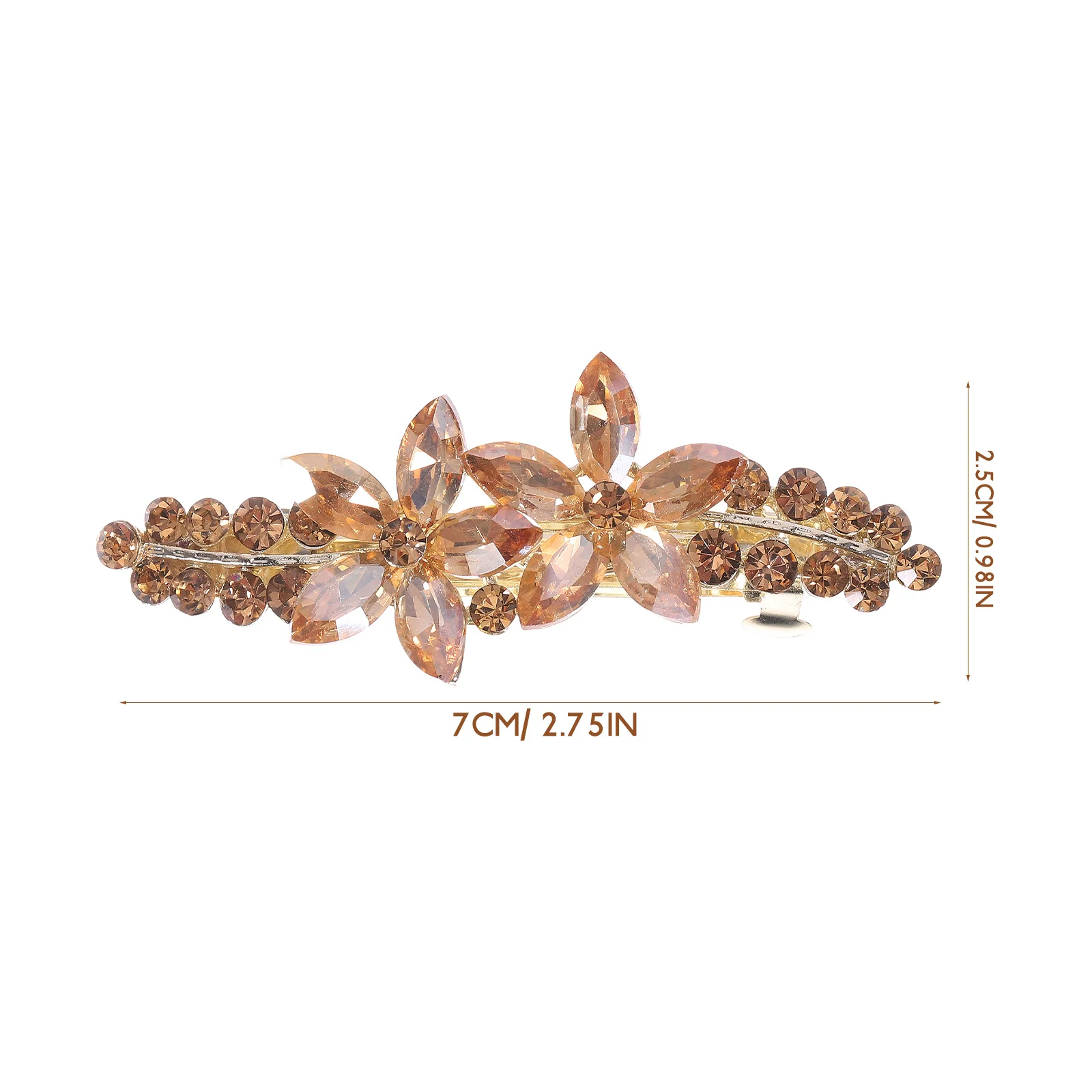 

Small Hair Clips Rhinestone Flower Accessories for Girls Styling Spring Barrette