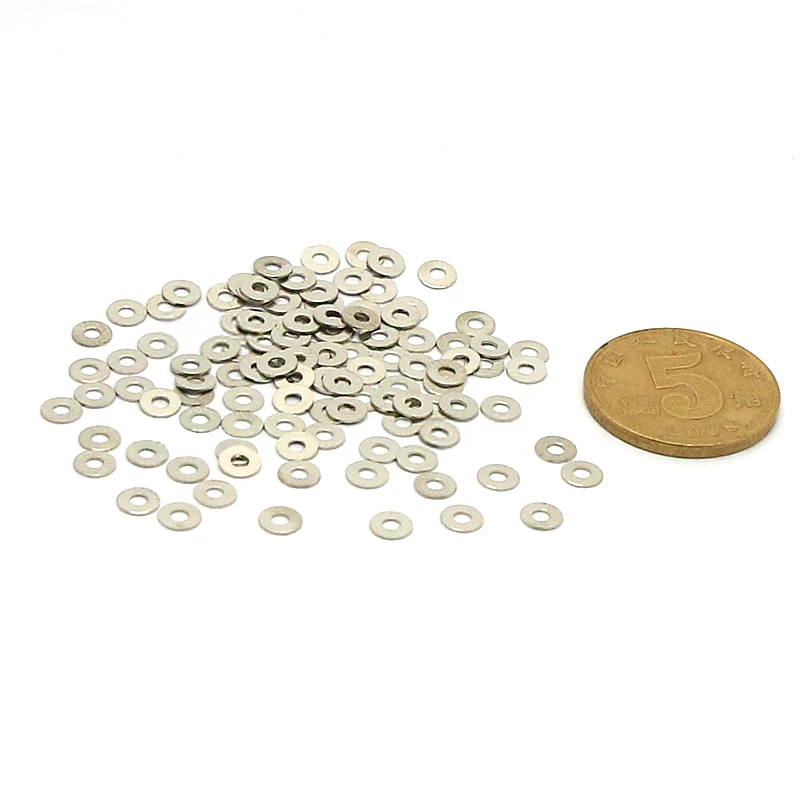 100PCS Stainless Steel Ultra Small Flat Gasket Precision Meson M1.1 M1.2 M1.4 M1.5 M1.6 M1.7
