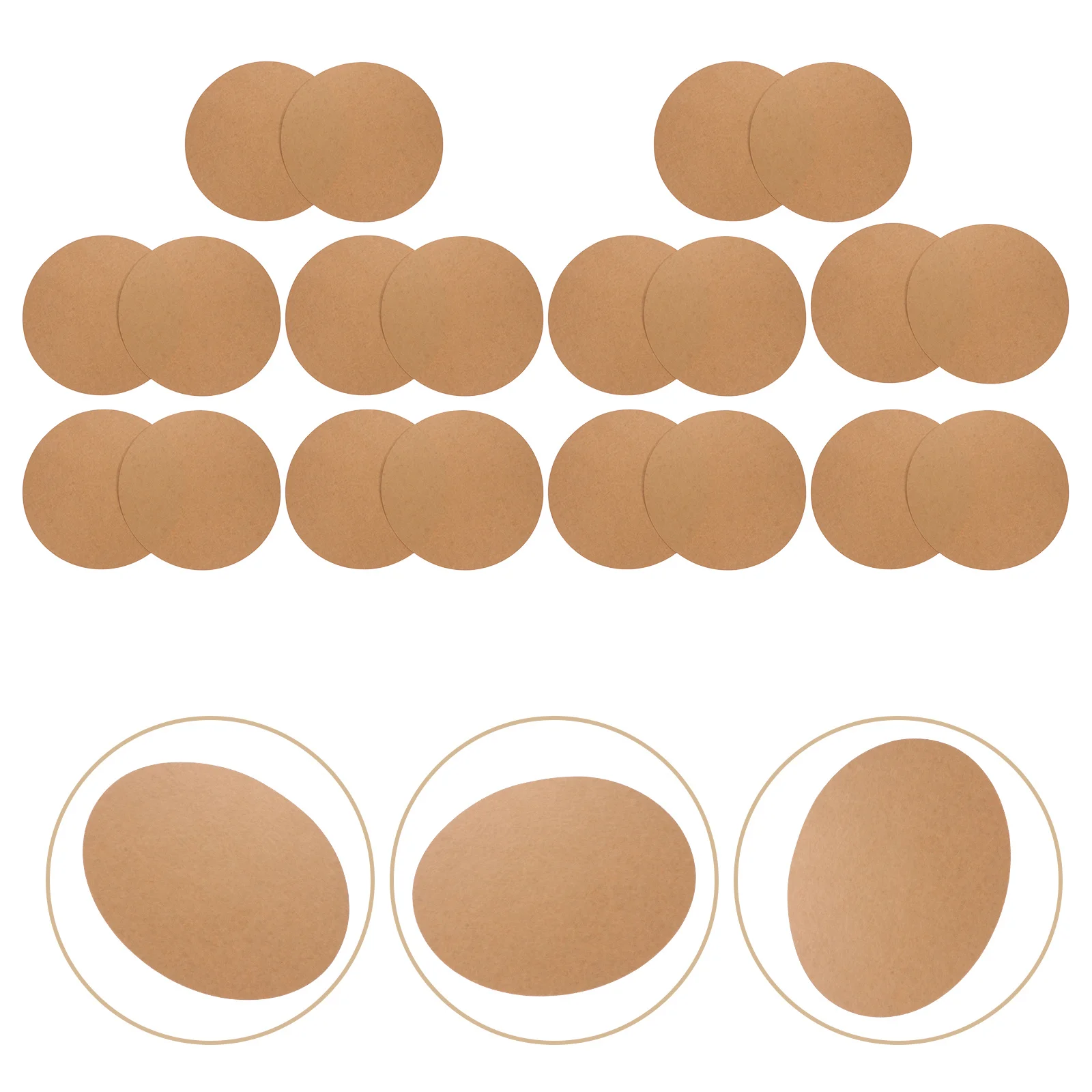 20 قطعة بطاقات اللوحة الملونة سميكة لوحة الرسم المستديرة السلس للخط Diy بها بنفسك المشاريع الفنية شرائح الورق ماندالا