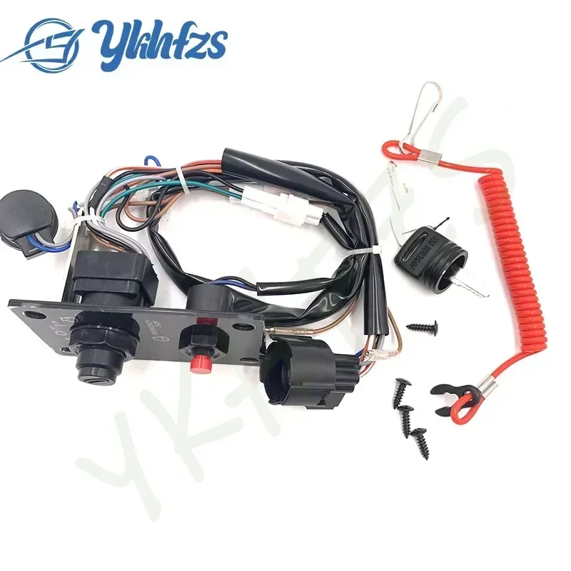 37100-96J24 Ignition Key Switch Panel For Suzuki Outboard Single PANEL ASSY, ENGINE SW 37100-96J24-000 Boat Engine Replaces Part