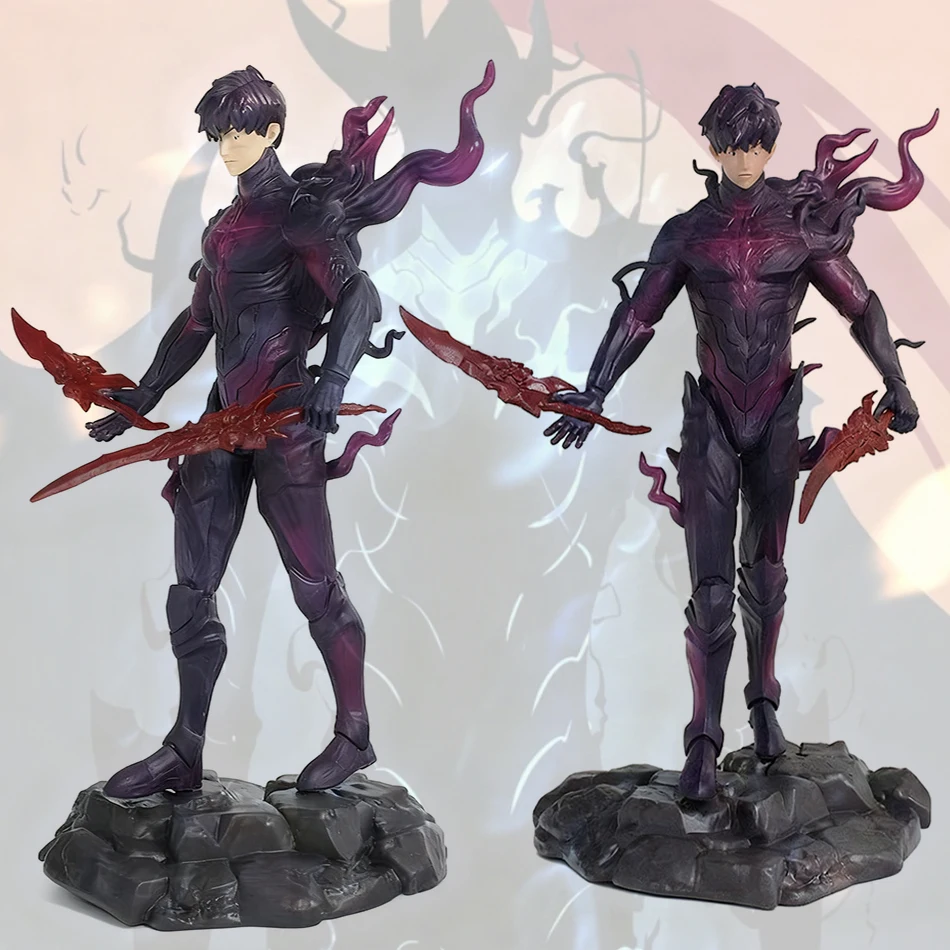 "Solo Leveling" 21,5 cm Sung Jinwoo (Hunter) Figura de acción de PVC de Pose de pie - Juego de regalo de juguete modelo de personaje de anime