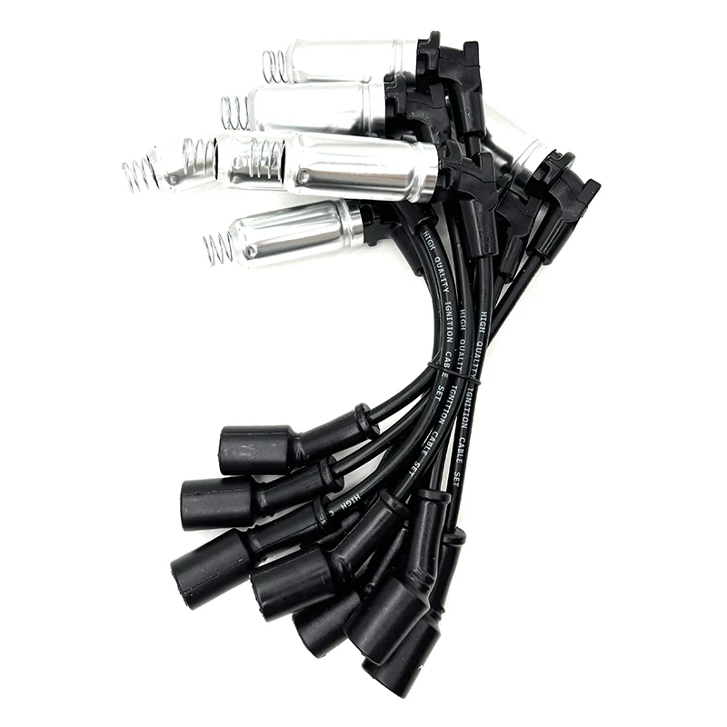 8Pcs Spark Plug Wires For CHEVY GMC 2005-2008 LS1 VORTEC 4.8 5.3 6.0 6.2L 19297032 12558693 19005218 88862385 748RR 9748RR