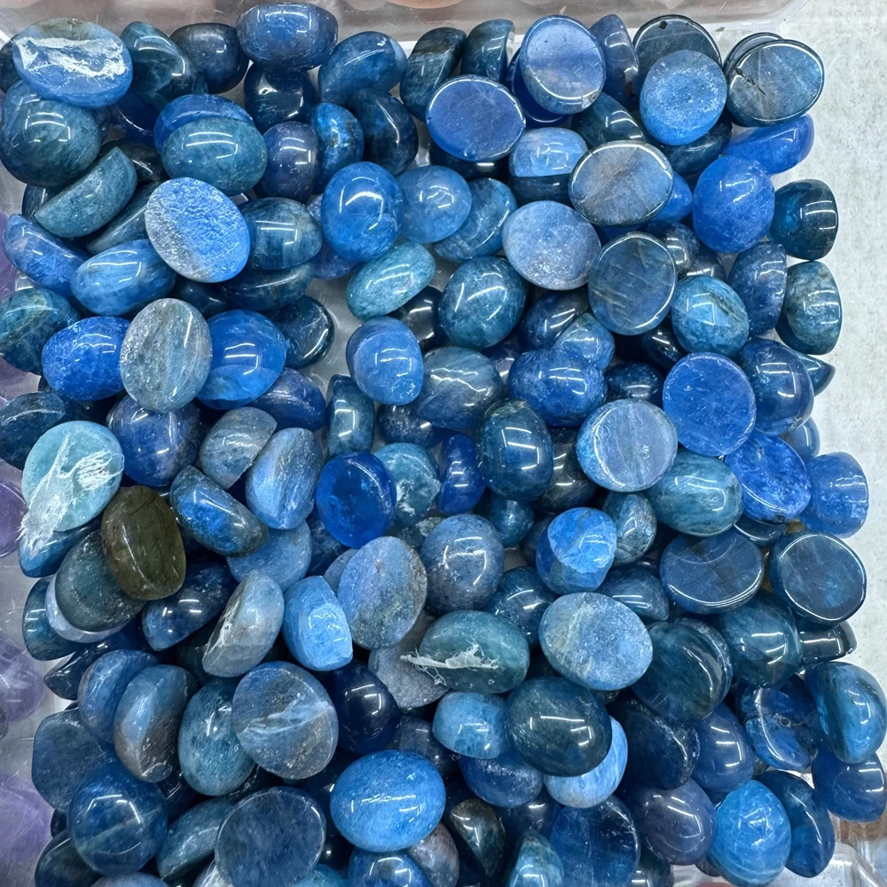 Wholesale 5pcs/pack A Quality Natural Apatite Pink Moonstone Blue Lace Agate Lapis 8x10mm Oval Gemstone Cabochons Ring Face