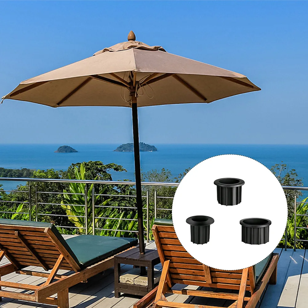 Adjustable Parasol Standpipe With Multi Size PVC Sleeves For Outdoor Umbrellas  Sun Umbrella Base Bracket Accessories Plastic