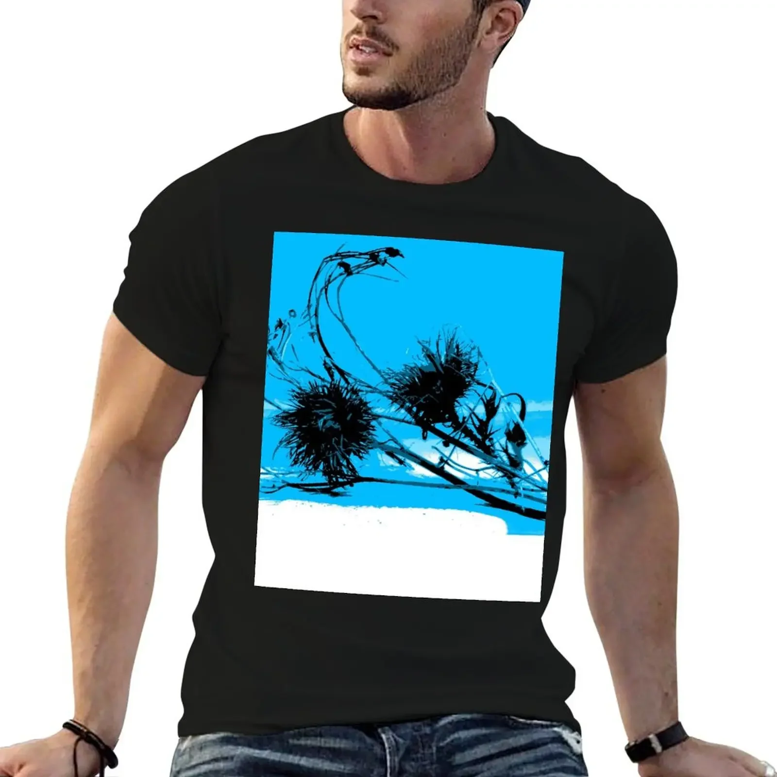 

Thistle Seed Silhouette T-Shirt vintage graphic tee kawaii clothes workout shirts for men