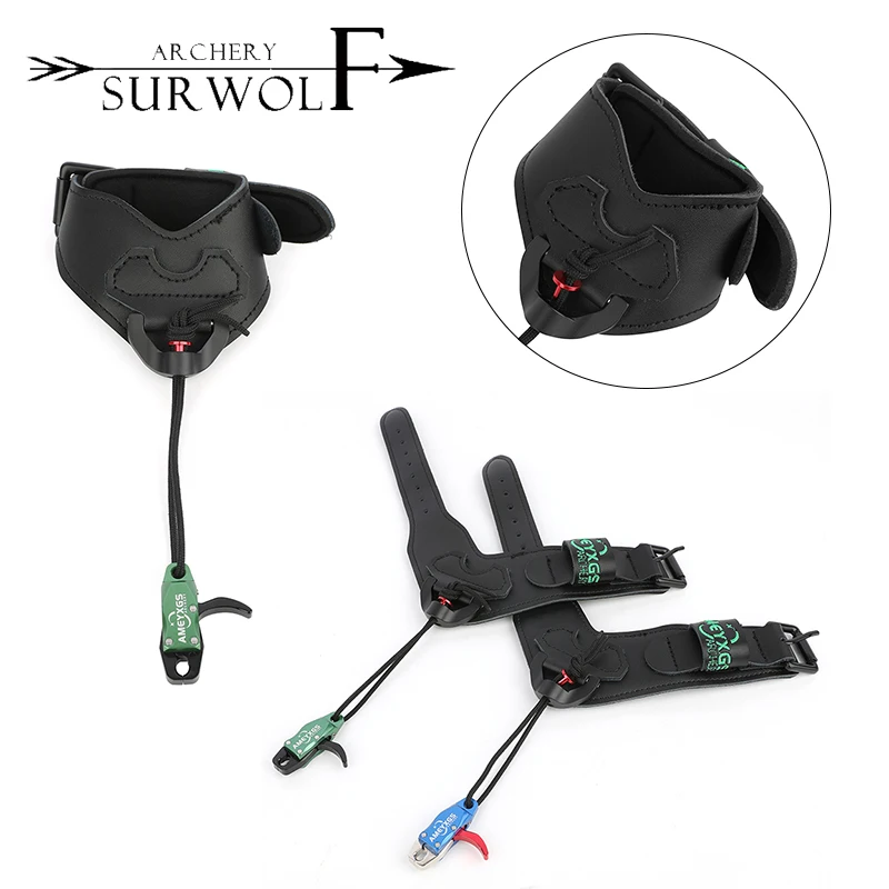 

Archery Compound Bow Release Aid Adjustable Wrist Strap Release Trigger Caliper for Outdoor Sports Hunting Shooting Accessories