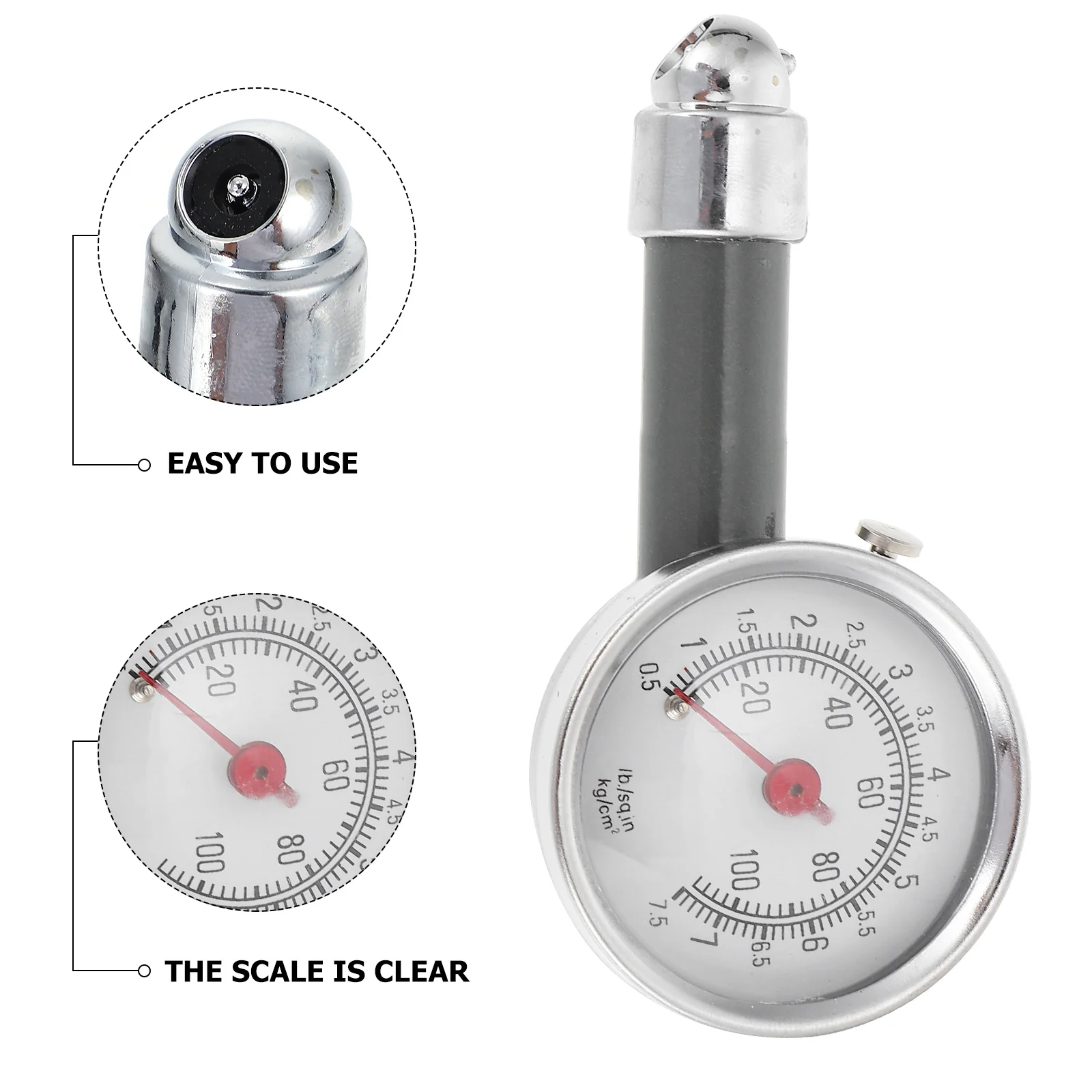 

1Pcs Digital Tire Pressure Gauge High Sensitivity Auto Supply Real Time Detection Tool for Car Tire Maintenance