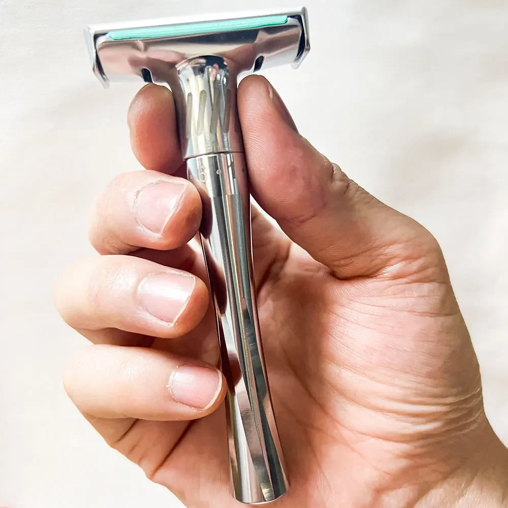 Mingshi Safety Razor Straight razor For Men Adjustable  Close Shaving Classic Double Edge Razor Blades knife