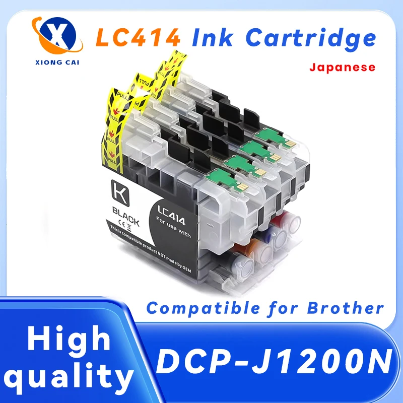 

4 цвета, совместимый картридж для принтера Brother DCP-J1200N LC414 BK C M Y