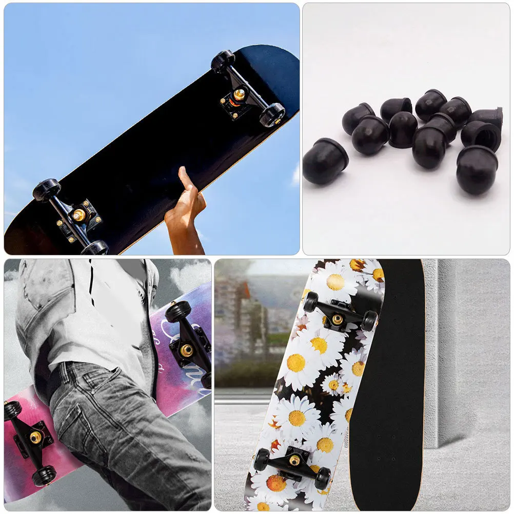 12Pcs Skateboard Shock Absorber Pivot Cups PU Material Stable Safe Accessories Skateboard Pivot Cups