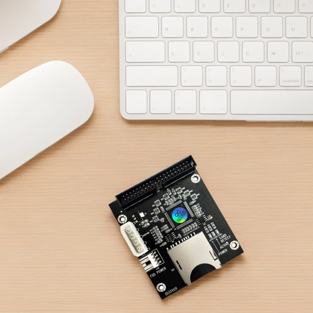 بطاقة ذاكرة SD إلى 3.5 بوصة 40Pin IDE محول القرص الصلب 40Pin ذكر محول دعم لـ Dos Linux Windows