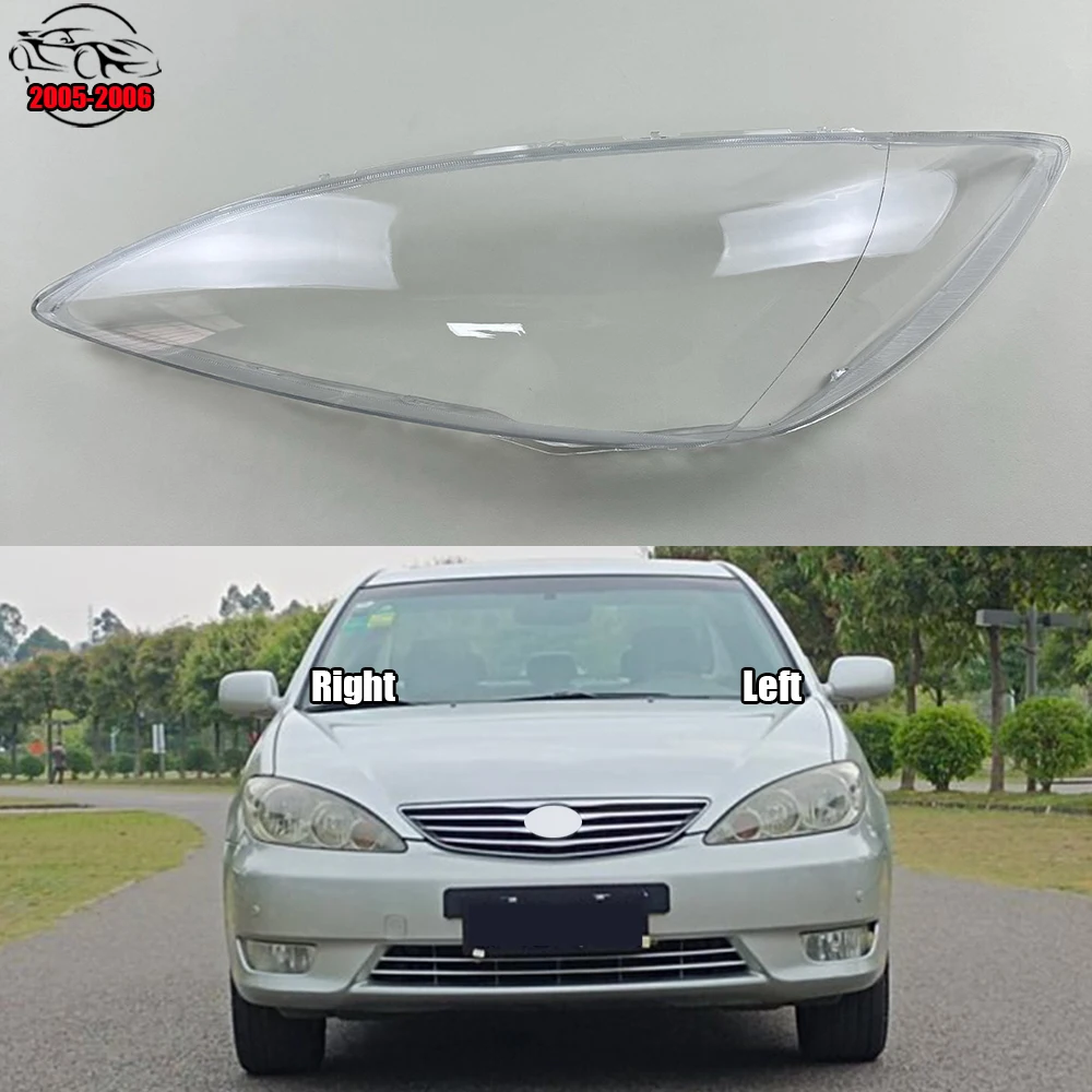 

For Toyota Camry 2005 2006 Headlamp Cover Transparent Shade Lamp Headlight Shell Lens Plexiglass Replace Original Lampshade