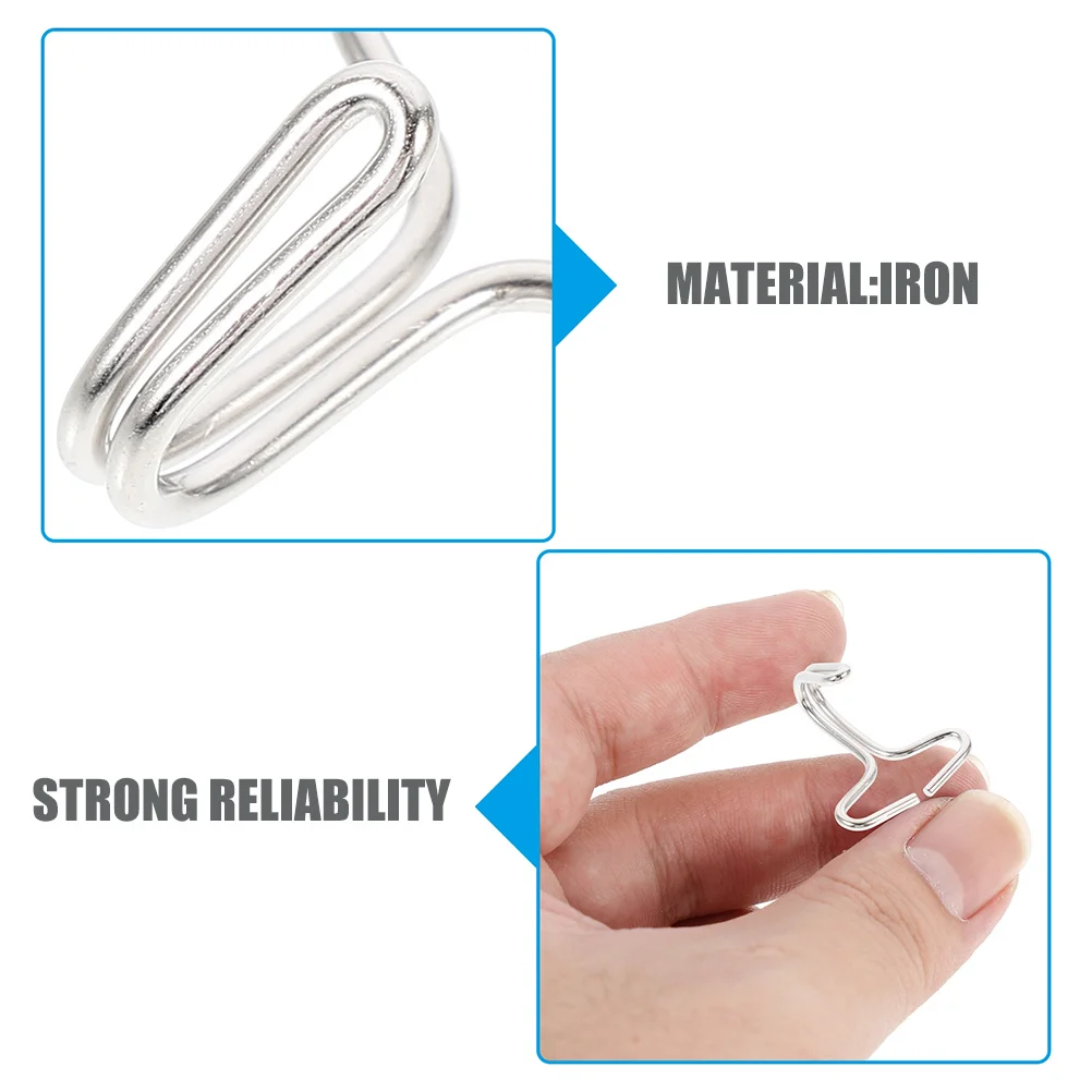 

200Pcs Car Seat Cover Hooks Durable Iron Texture Multi-Function Fixing Hanger Accessories Car Seat Cover Hooks Clips