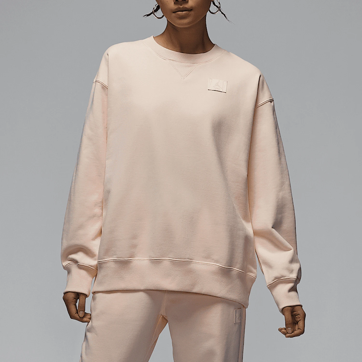 

Nike Official Genuine JORDAN Women's Round-Neck Sports Warm Loose Sweatshirt HJ1324-838