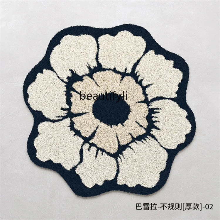 

Cream wind round living room carpet light luxury premium bedroom bedside blanket sofa coffee table mat free care